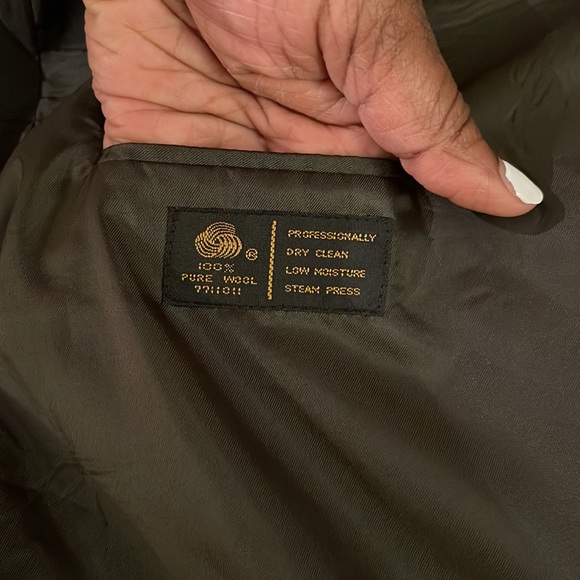 ♻️Ciero Athletic 100 Percent Pure Wool Brown Black Gray Men Blazer Jacket sz L46 - Picture 6 of 17